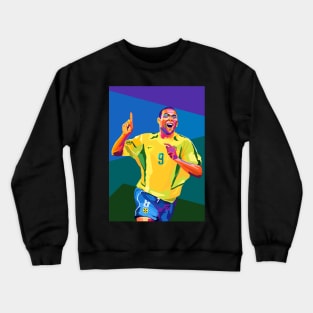 Ronaldo Nazario Wpap Pop Art Crewneck Sweatshirt